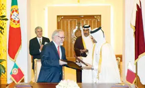 Original Gulf Times clipping: Qatar, Portugal sign pacts to boost energy, tourism ties